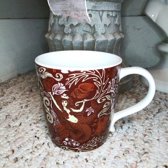 Starbucks 2008 Copper Colored Anniversary Blend Split Tailed Siren Coffee Mug - Picture 8 of 8